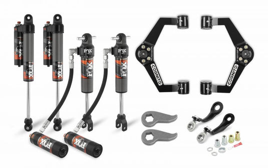 Cognito Motorsports Truck | 3-Inch Elite Leveling Kit with Fox Elite 2.5 Reservoir Shocks for 11-19 GM Silverado/Sierra 2500/3500 | 210-P0932