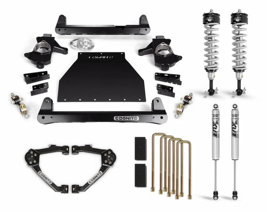 Cognito Motorsports Truck | 4-Inch Performance Lift Kit With Fox PS IFP 2.0 Shocks For 07-18 GM Silverado/ Sierra 1500 2WD/4WD With OEM Cast Steel Control Arms | 210-P0958