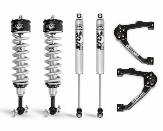 Cognito Motorsports Truck | 3-Inch Performance Leveling Kit With Fox 2.0 IFP Shocks For 07-18 GM Silverado/Sierra 1500 2WD/4WD With OEM Cast Steel Control Arms | 210-P0957