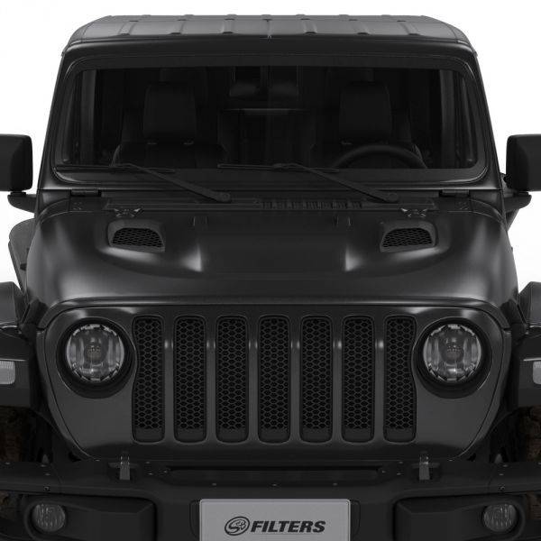 Load image into Gallery viewer, S&amp;B | Jeep Air Hood Scoops For 18-22 Wrangler JL Rubicon 2.0L, 3.6L, 2020+ Jeep Gladiator 3.6L Scoops Only Kit
