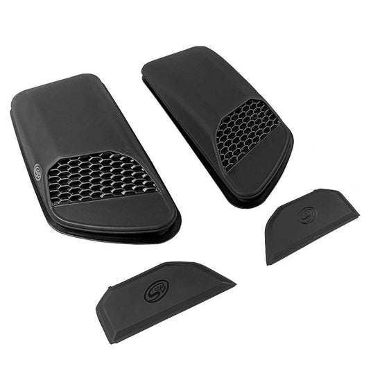 S&B | Jeep Air Hood Scoops For 18-22 Wrangler JL Rubicon 2.0L, 3.6L, 2020+ Jeep Gladiator 3.6L Scoops Only Kit