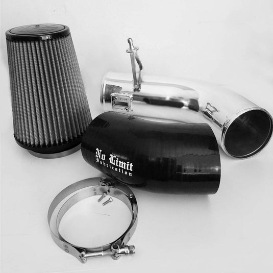 No Limit Fabrication | 6.7 Cold Air Intake Polished Dry Filter 2017-Present | 67CAIPD17