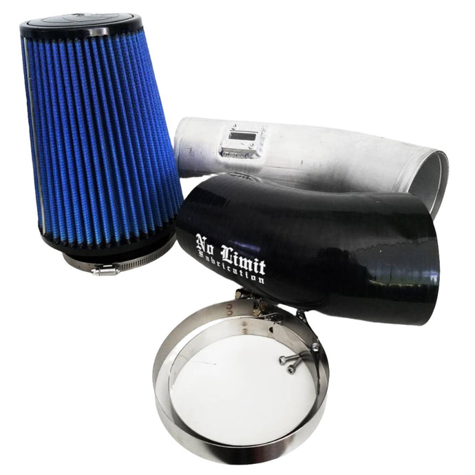 No Limit Fabrication | 2011-2016 Ford 6.7L Power Stroke Cold Air Intake Raw Oiled Filter Stage 1