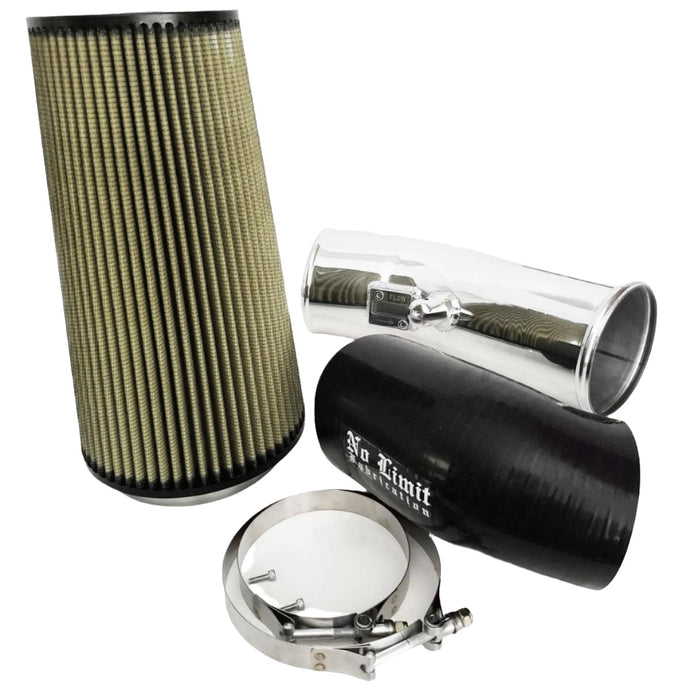 No Limit Fabrication | 2011-2016 Ford 6.7L Power Stroke Cold Air Intake Polished PG7 Filter Stage 2