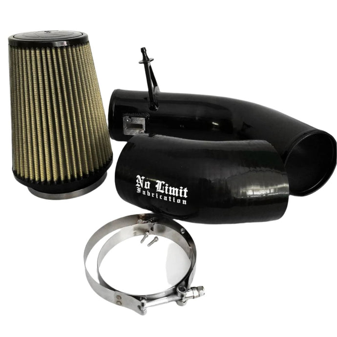 No Limit Fabrication | 2017-2019 Ford 6.7L Power Stroke Cold Air Intake Black PG7 Filter