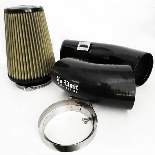 No Limit Fabrication | 6.7 Cold Air Intake 11-16 Ford Super Duty Power Stroke Black PG7 Filter Stage 1 | 67CAIBP1