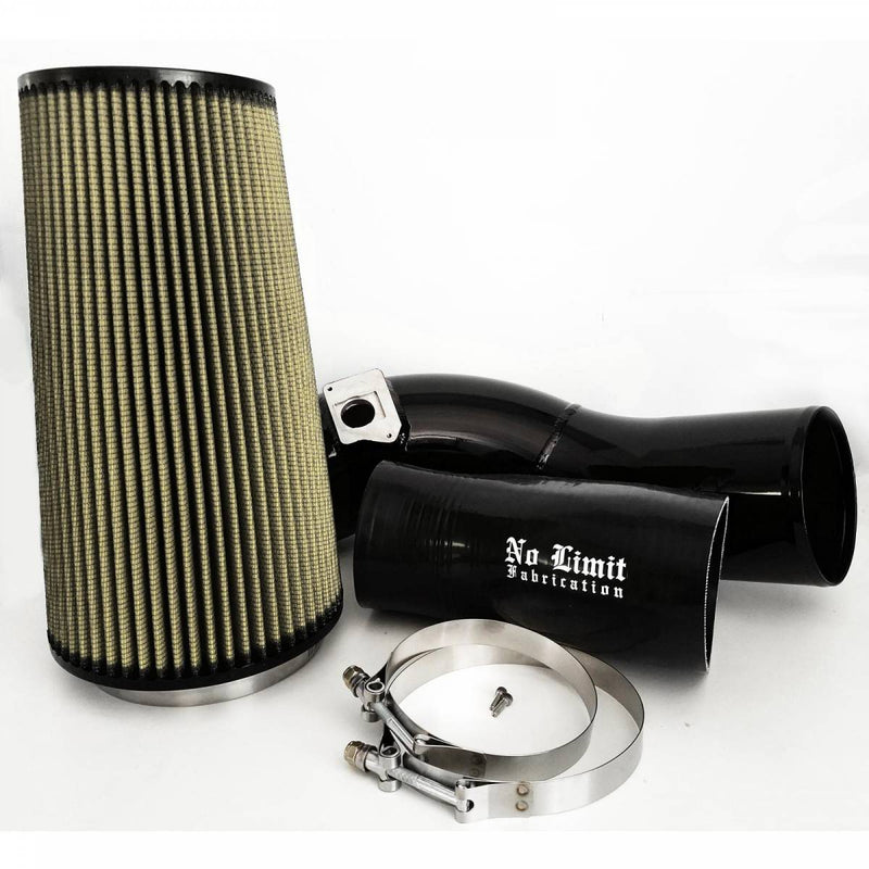 Load image into Gallery viewer, No Limit Fabrication | 2003-2007 Ford 6.0L Power Stroke Cold Air Intake Black PG7 Filter
