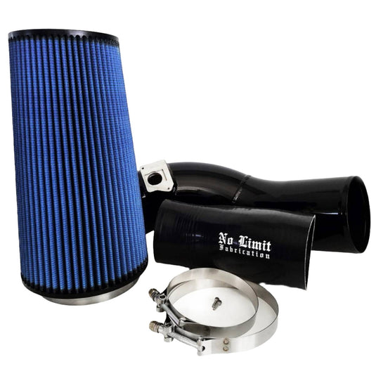 No Limit Fabrication | 2003-2007 Ford 6.0L Power Stroke Cold Air Intake Black Oiled Filter