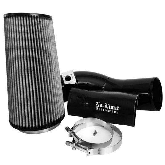 No Limit Fabrication | 2003-2007 Ford 6.0L Power Stroke Cold Air Intake Black Dry Filter