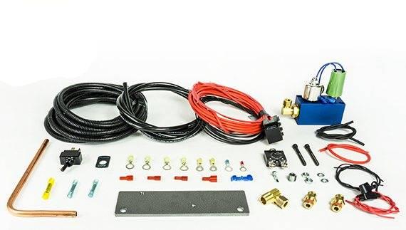 PacBrake | 24V HP625 Series Heavy Duty Air Compressor Kit Vertical Pump Head HP10625V-24 Air Compressor Basic Components Of The Unloader Block Assembly Does Not Include The Pre-Built Wiring Harnesses