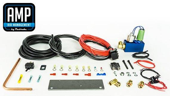Load image into Gallery viewer, PacBrake | 24V HP625 Series Heavy Duty Air Compressor Kit Vertical Pump Head HP10625V-24 Air Compressor Basic Components Of The Unloader Block Assembly Does Not Include The Pre-Built Wiring Harnesses
