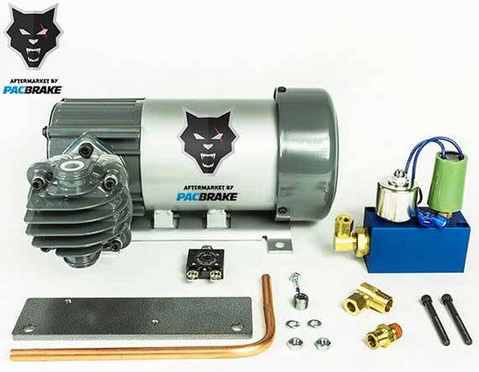 PacBrake | 12V HP625 Series Heavy Duty Air Compressor Kit Consists HP10625H Air Compressor Basic Components Of The Unloader Block Assembly W/ O The Pre-Built Wiring Harnesses