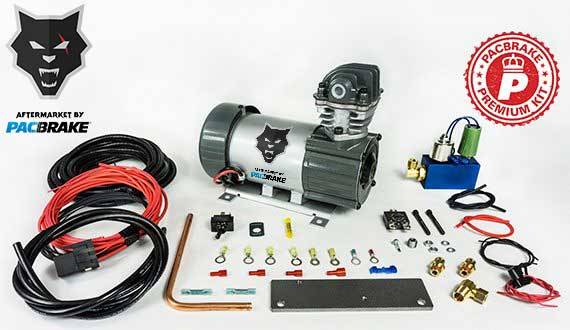 PacBrake | 24V HP625 Series Heavy Duty Air Compressor Kit Vertical Pump Head HP10625V-24 Air Compressor Entire Unloader Block Assembly Kit W/ Pre-Built Harnesses Kit HP10116-24