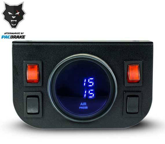 PacBrake | Premium In Cab Control Kit For Independent Electric Air Spring Activation With Digital Gauge