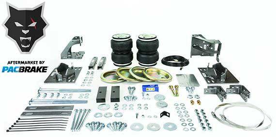 PacBrake | Heavy Duty Rear Air Suspension Kit For 11-16 Ford F-250 / F-350 F-350 Super Duty 11-14 F-450 Super Duty 2WD