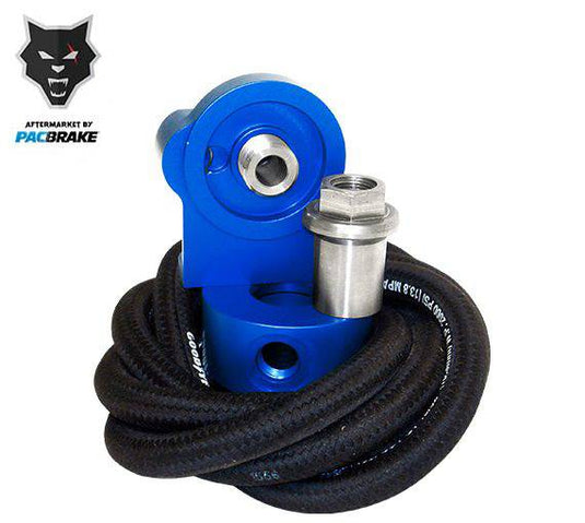PacBrake | Universal Mounting Remote Oil Filter Kit For Cummins Engines with Filter Thread of M27-2.0 (Metric)