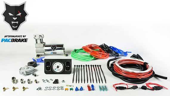 PacBrake | Premium In Cab Control Kit For Independent Paddle Valve In Cab Control Kit W/ Mechanical Gauge