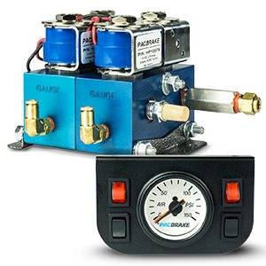 PacBrake | Basic Independent Electrical In Cab Control Kit W/ Mechanical Gauge
