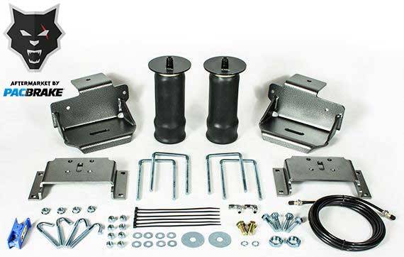 PacBrake | Heavy Duty Rear Air Suspension Kit For Dodge, Ford, GM Universal Air Suspension Kit with Sleeve Style Air Spring