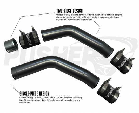 Pusher | 2015+ Ford F250 / F350 6.7 Power Stroke HD 3 Inch Hot Side Charge Tube