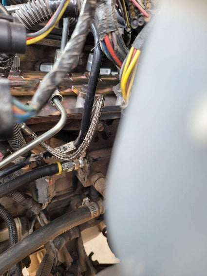 Glacier Diesel Power | 2007.5-2018 Dodge Ram 6.7 Cummins Steel Braided Fuel Rail Return Line