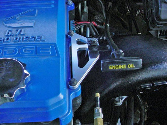 Glacier Diesel Power | 2007.5-2018 Dodge Ram 6.7 Cummins Billet Engine Oil Dipstick Bracket