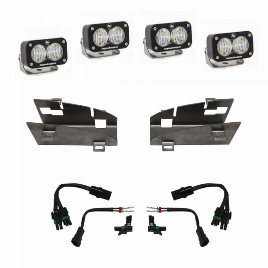 Baja Designs | 2019-2024 Dodge Ram 1500 Rebel / 2021-2024 TRX S2 Dual Clear Fog Pocket Light Kit