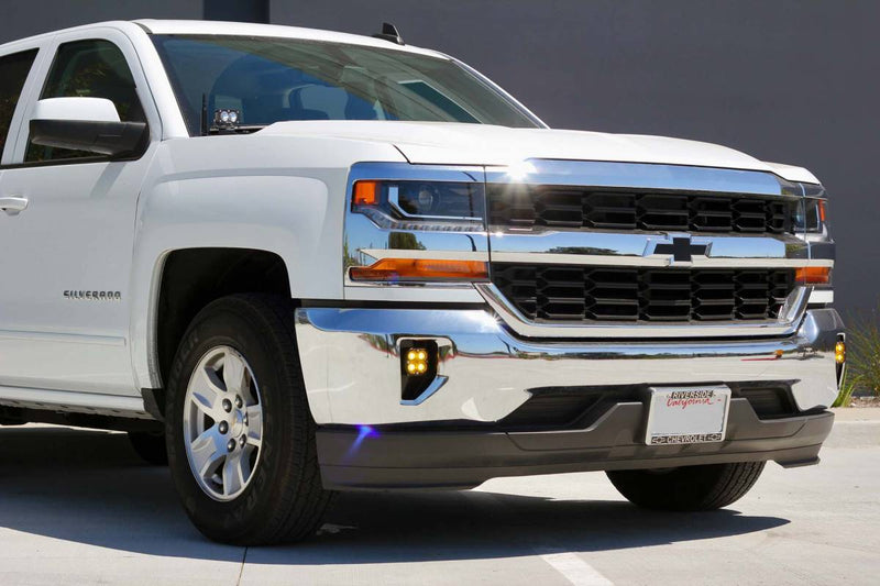 Load image into Gallery viewer, Baja Designs | 2016-2018 Chevrolet Silverado 1500 SAE Amber Fog Pocket Light Kit
