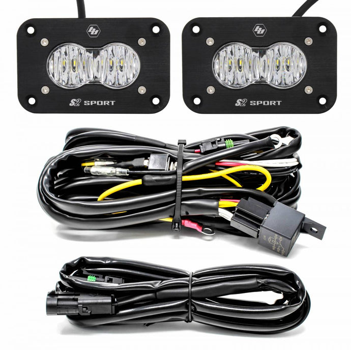 Baja Designs | S2 Sport Wide Cornering LED Flush Mount Reverse Light Kit Pair | 547807