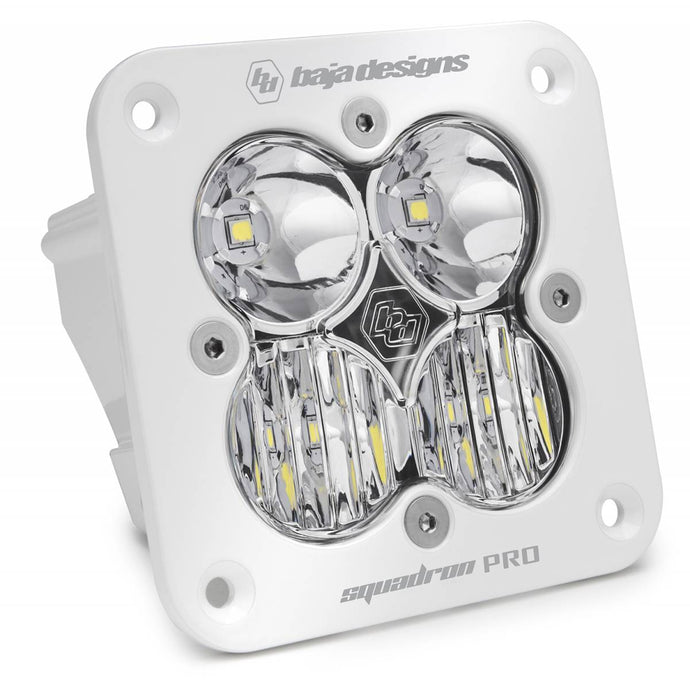 Baja Designs | White Squadron Pro Flush Mount Driving / Combo LED | 491003WT