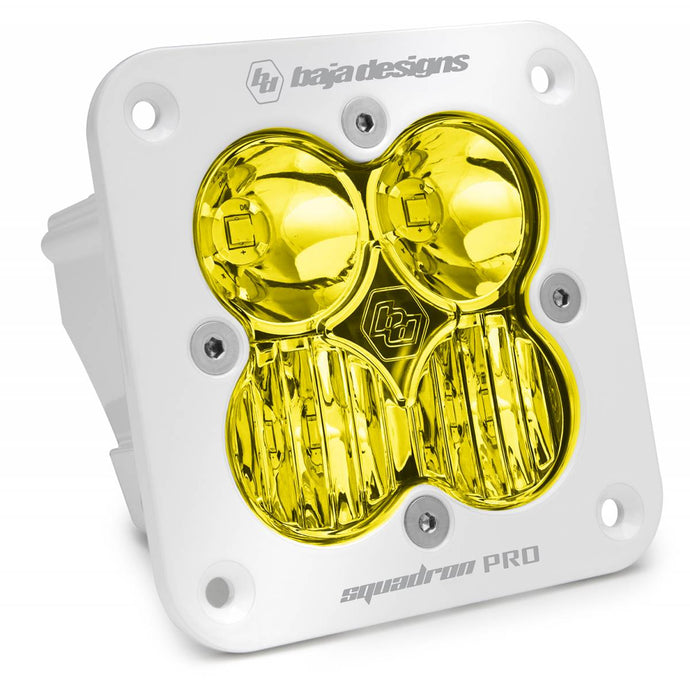 Baja Designs | White Amber Squadron Pro Flush Mount Driving LED | 491013WT
