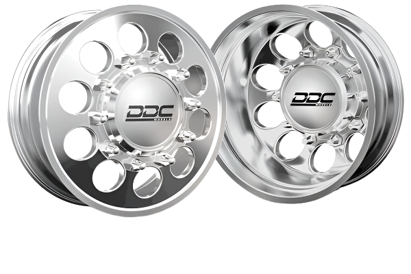 DDC Wheels | 1994-2018 Dodge Ram 3500 The Hole 22x8.5 Polished Dually Wheel Kit