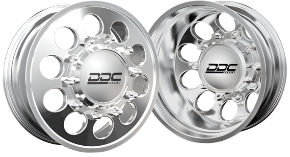 DDC Wheels | 2008-2023 Dodge Ram 4500 / 5500 The Hole 22x8.5 Polished Dually Wheel