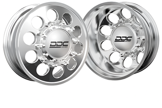 DDC Wheels | 2005-2023 Ford F-350 The Hole 22x8.5 Polished Dually Wheel