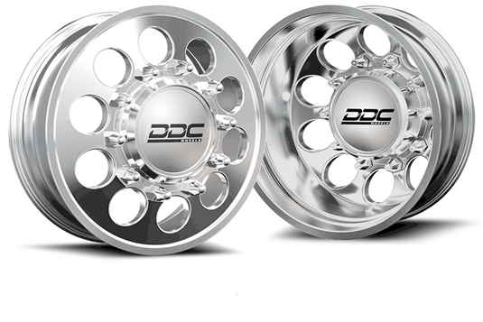 DDC Wheels | 2015-2023 Ford F-450 / F-550 The Hole 22x8.5 Polished Dually Wheel