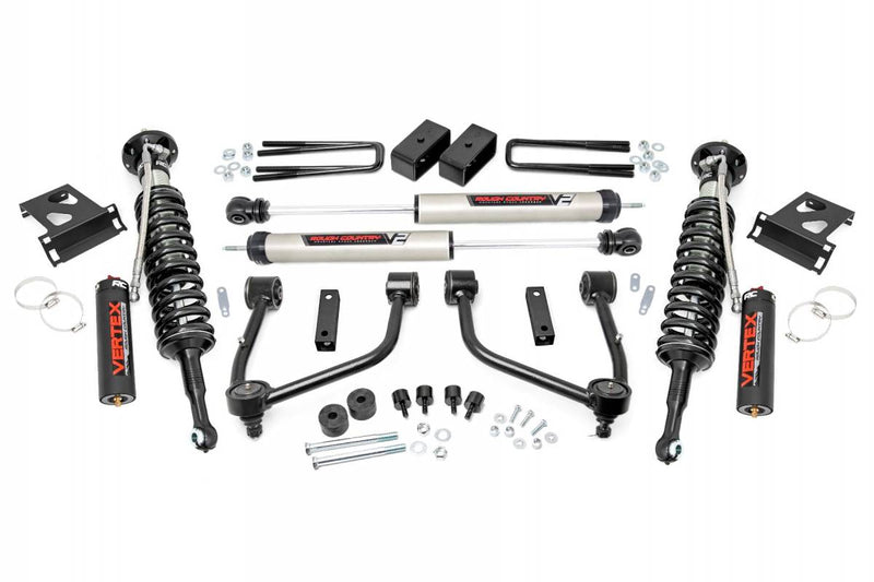 Load image into Gallery viewer, Rough Country | 2007-2021 Toyota Tundra 4WD 3.5 Inch Lift Kit - Vertex Adjustable Coilovers With V2 Rear Shocks
