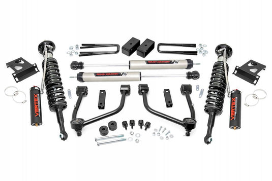 Rough Country | 2007-2021 Toyota Tundra 4WD 3.5 Inch Lift Kit - Vertex Adjustable Coilovers With V2 Rear Shocks