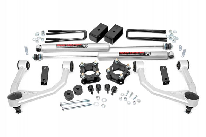 Rough Country | 2007-2021 Toyota Tundra 2WD / 4WD 3.5 Inch Lift Kit - Strut Spacers With N3 Rear Shocks