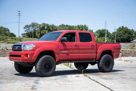 Rough Country | 2005-2023 Toyota Tacoma 2WD / 4WD 3.5 Inch Lift Kit - Vertex Coilovers With V2 Shocks & Rear Leaf Springs | 74258