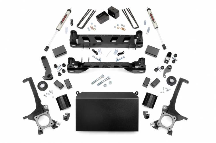 Load image into Gallery viewer, Rough Country | 2016-2021 Toyota Tundra 2WD / 4WD 6 Inch Lift Kit - Strut Spacers With V2 Rear Shocks
