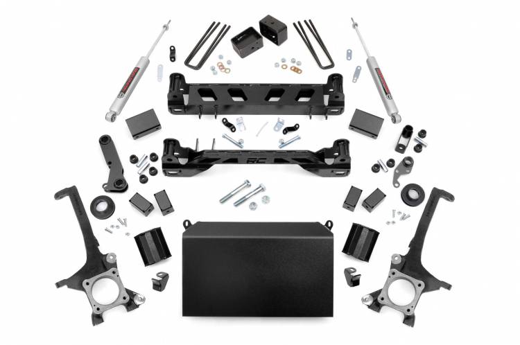 Load image into Gallery viewer, Rough Country | 2016-2021 Toyota Tundra 2WD / 4WD 6 Inch Lift Kit - Strut Spacers With N3 Rear Shocks
