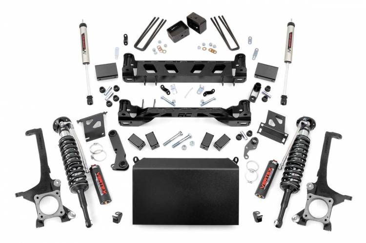 Load image into Gallery viewer, Rough Country | 2016-2021 Toyota Tundra 4WD 6 Inch Lift Kit - Vertex Adjustable Coilovers With V2 Rear Shocks
