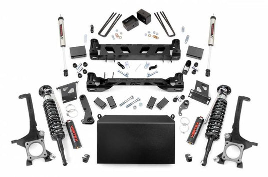 Rough Country | 2016-2021 Toyota Tundra 4WD 6 Inch Lift Kit - Vertex Adjustable Coilovers With V2 Rear Shocks