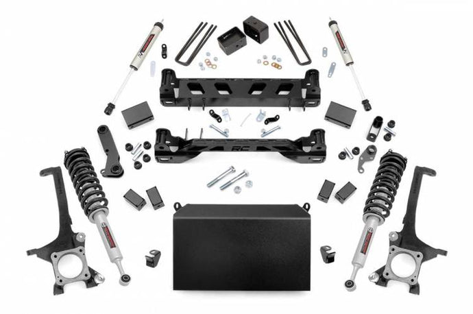 Rough Country | 2016-2021 Toyota Tundra 4WD 6 Inch Lift Kit - Lifted Struts With V2 Rear Shocks