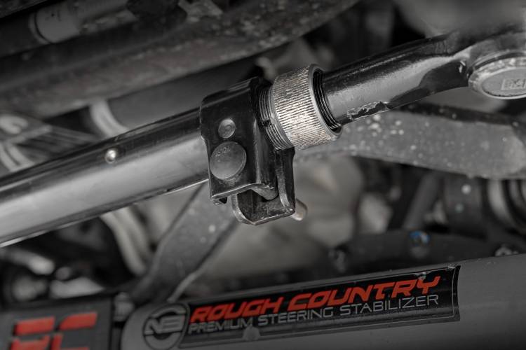 Load image into Gallery viewer, Rough Country | 2018-2022 Jeep Gladiator JT High Steer Kit - Drag Link &amp; Track Bar Bracket | 10640

