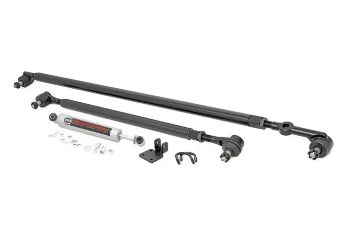 Rough Country | Jeep Cherokee XJ / Wrangler TJ HD Steering Kit - Steering Kit & Stabilizer