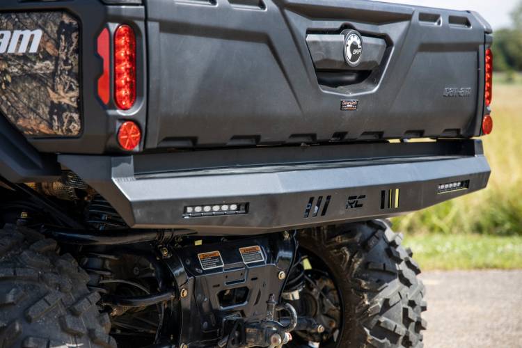 Load image into Gallery viewer, Rough Country | Can-Am Defender / Polaris Ranger 1000XP Rear Bumper - With LED Lights
