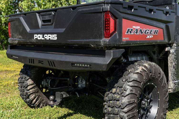 Load image into Gallery viewer, Rough Country | Can-Am Defender / Polaris Ranger 1000XP Rear Bumper - With LED Lights
