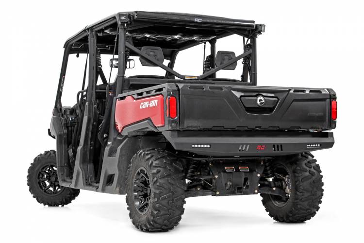 Load image into Gallery viewer, Rough Country | Can-Am Defender / Polaris Ranger 1000XP Rear Bumper - With LED Lights
