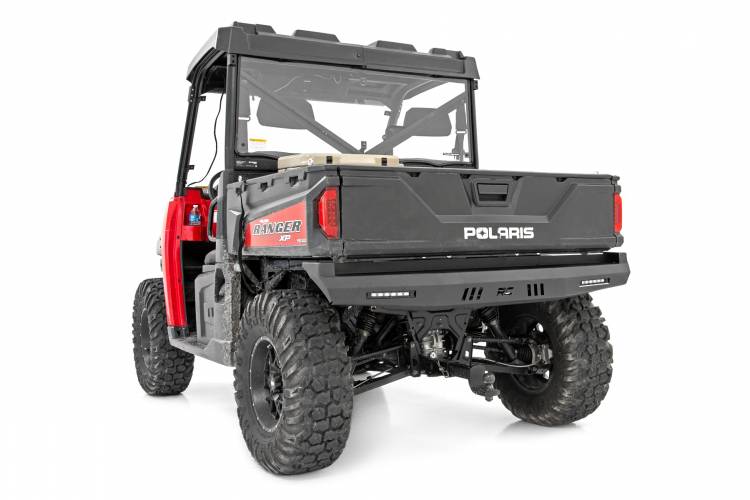 Load image into Gallery viewer, Rough Country | Can-Am Defender / Polaris Ranger 1000XP Rear Bumper - With LED Lights
